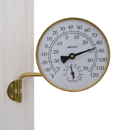 Conant Custom Brass Conant Custom Brass Vermont Weather Station Living Finish Brass TH6LFB